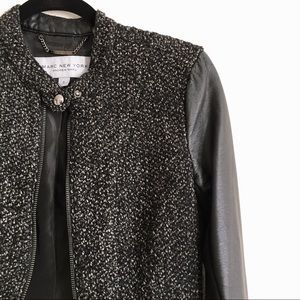 Marc NY • Wool Blend Moto Jacket